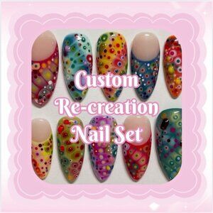 💅 Custom Re-Creation Press-On Nails (Made to Order)